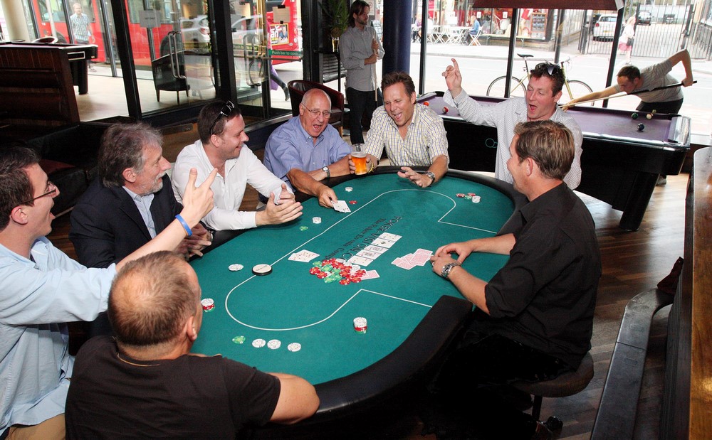 Guests playing roulette with a croupier at a fun casino event in London